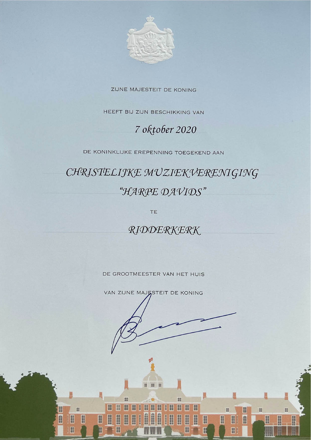 Erepenning orkonde2